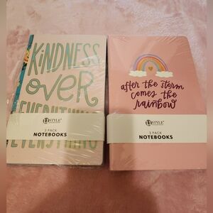 Pink and Multicolor Inspirational Notebooks, Ea. Book Cover Is Diff, Total Of 6